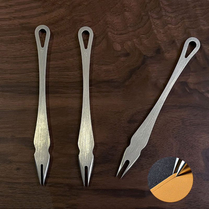 Leatherwork Projects - 1 Stück Leder flacher Schlitzkante linearer
