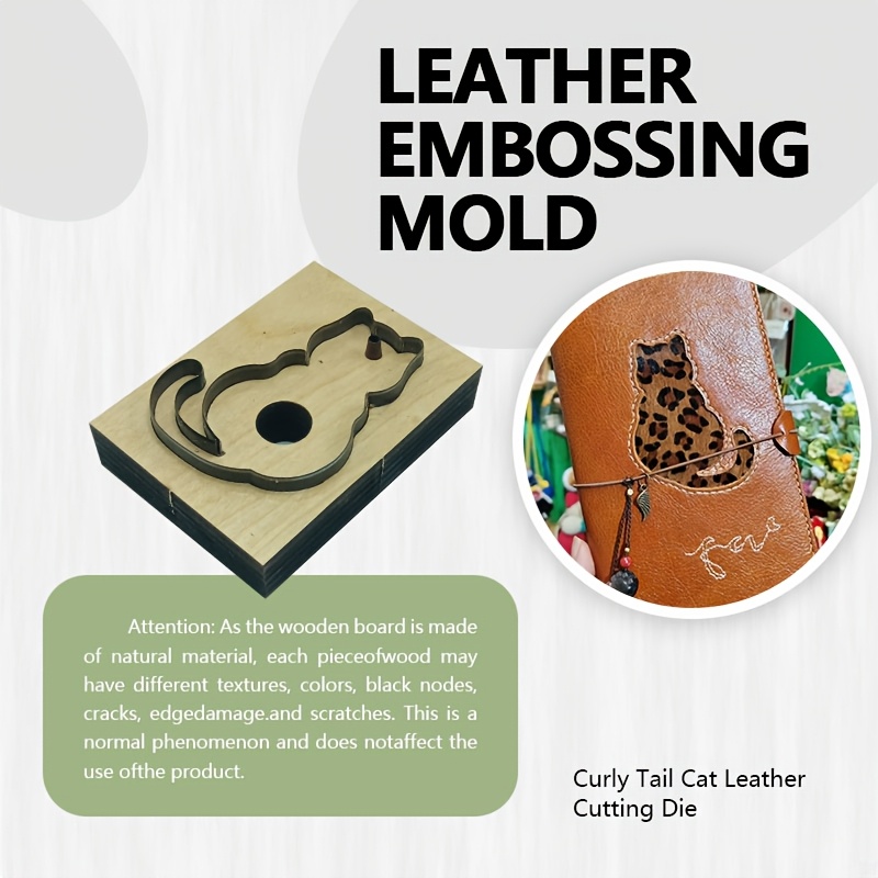 Leatherwork Projects - Leder-Schneidestempel-Werkzeug Katzenschwanz-Hängedekoration Präzisionsstempel Unverzichtbar für Handgefertigte