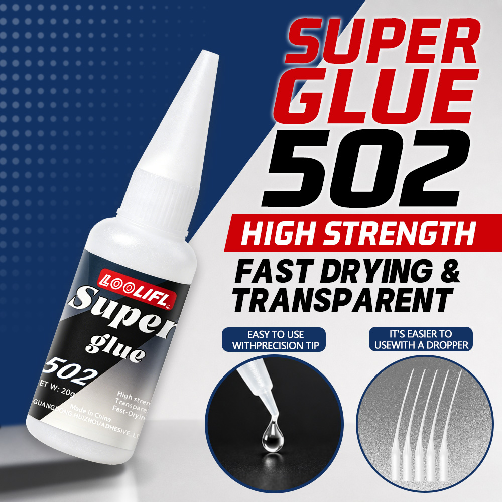 Leather Work - Loolifl-502-20Ml Sofortiger Transparenter Cyanacrylat-Klebstoff mit Mittlerer