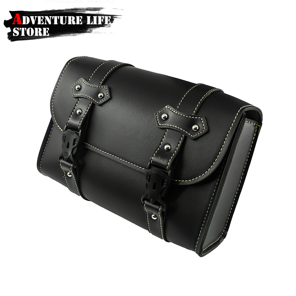 Leatherwork Bag - Motorrad Gabel Satteltaschen Seite Werkzeug Tasche