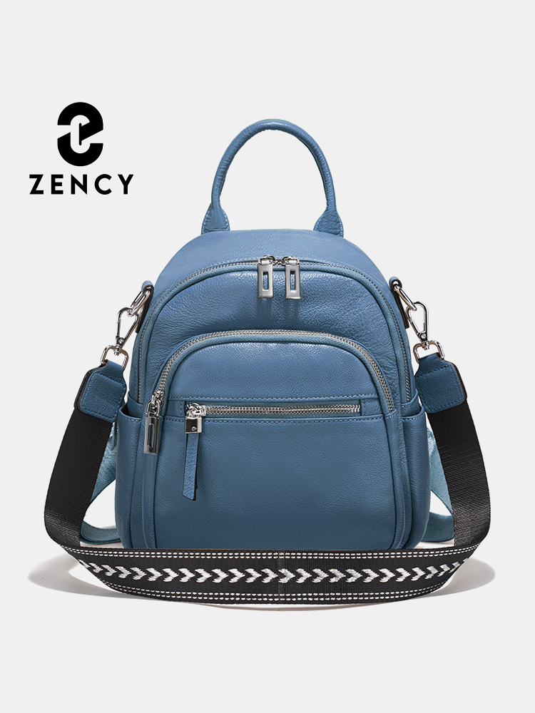 Leatherwork Bag - Zency Kleiner Rucksack aus echtem Leder,