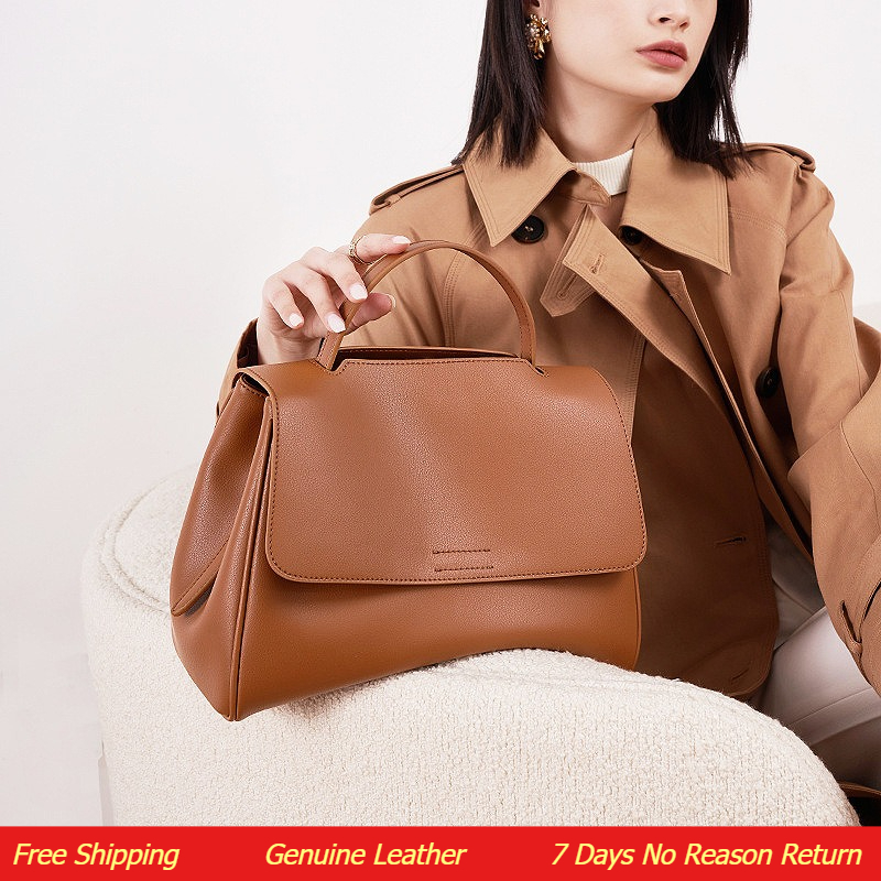 Vintage Leatherwork - Luxuriöse Damen-Tragetasche für Reisen, Einkaufen, Arbeit,