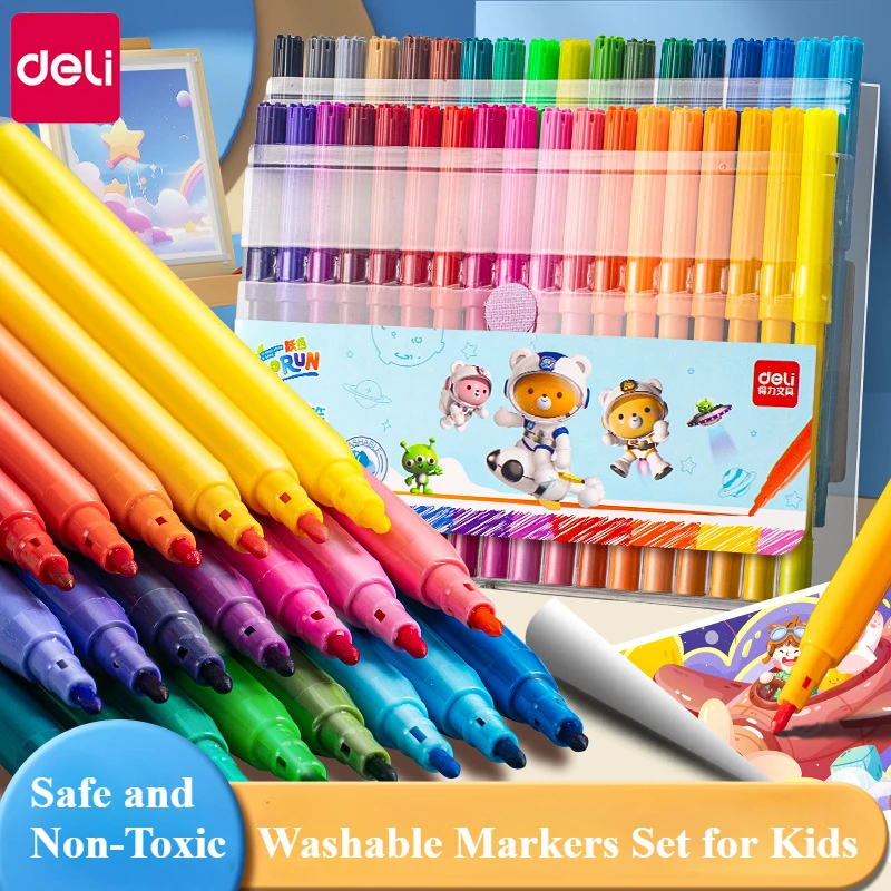 Copic Marker Sketch - Waschbares Marker-Set für Kinder, 12/24/36/48 Kunstfarben-Zeichenstift