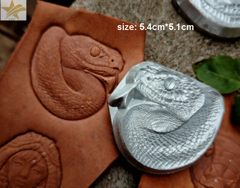Unique Leather Work - Schlangenmuster Maidush Handgefertigte Einzigartige Leder-Schnitzform DIY