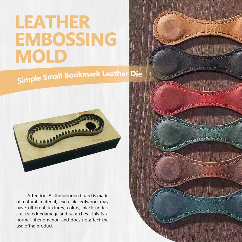Leatherwork Projects - Handgefertigte DIY-Leder-Schneidform für einfache Lesezeichen –
