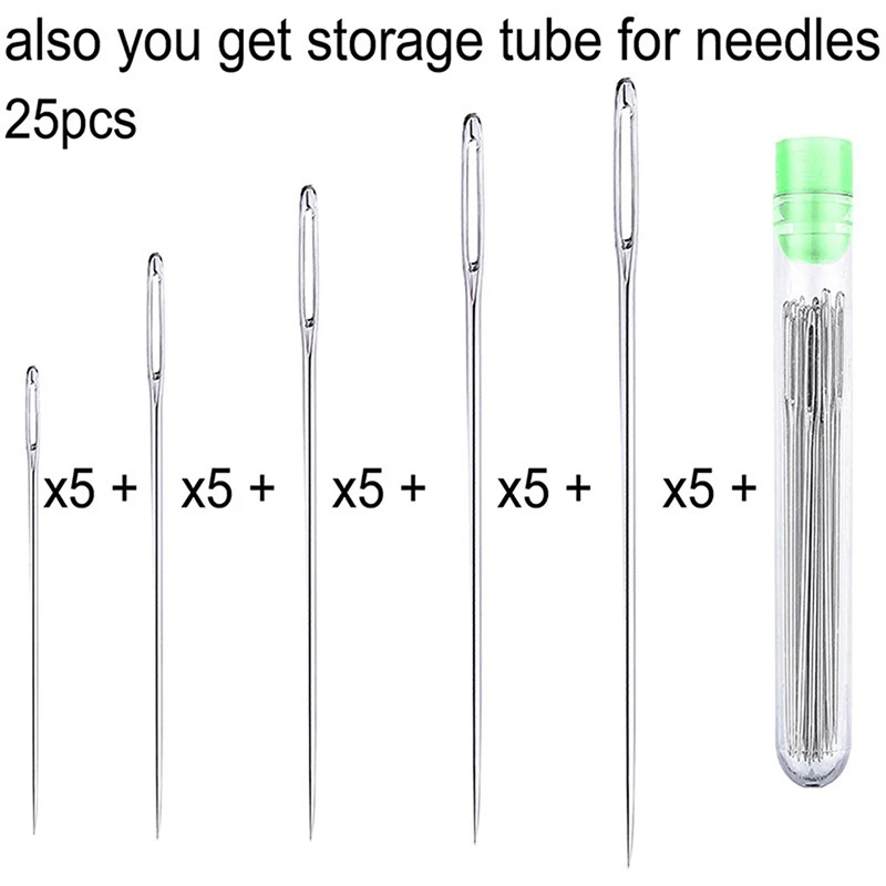 25-teiliges Set Große Augennad – Leatherwork Needles Bewertung und Preis