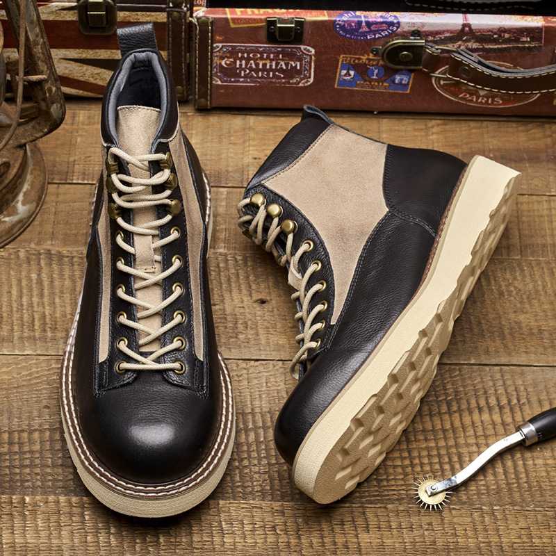 Herren-Arbeitsstiefel mit kurz – Vintage Leatherwork Bewertung und Preis