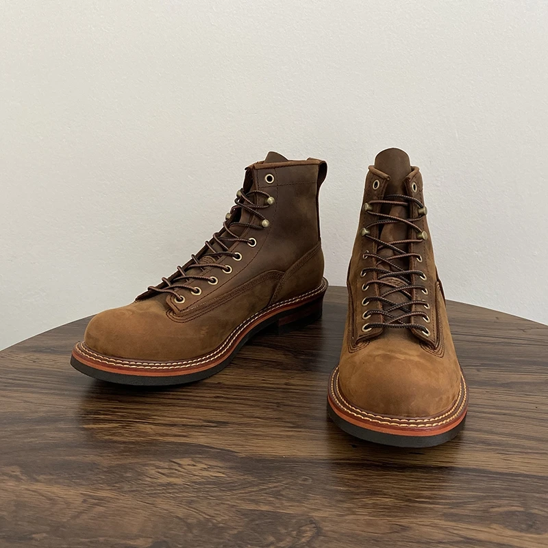 Vintage Britische Männer Stief – Vintage Leatherwork Bewertung und Preis