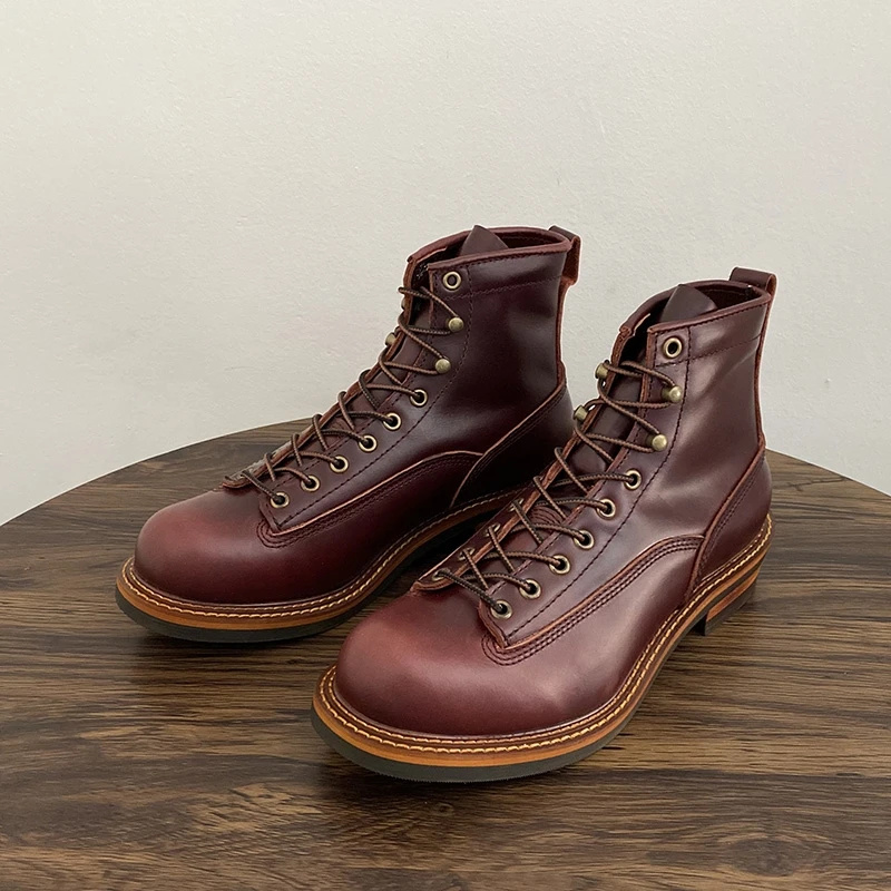 Vintage Britische Männer Stief – Vintage Leatherwork Bewertung und Preis