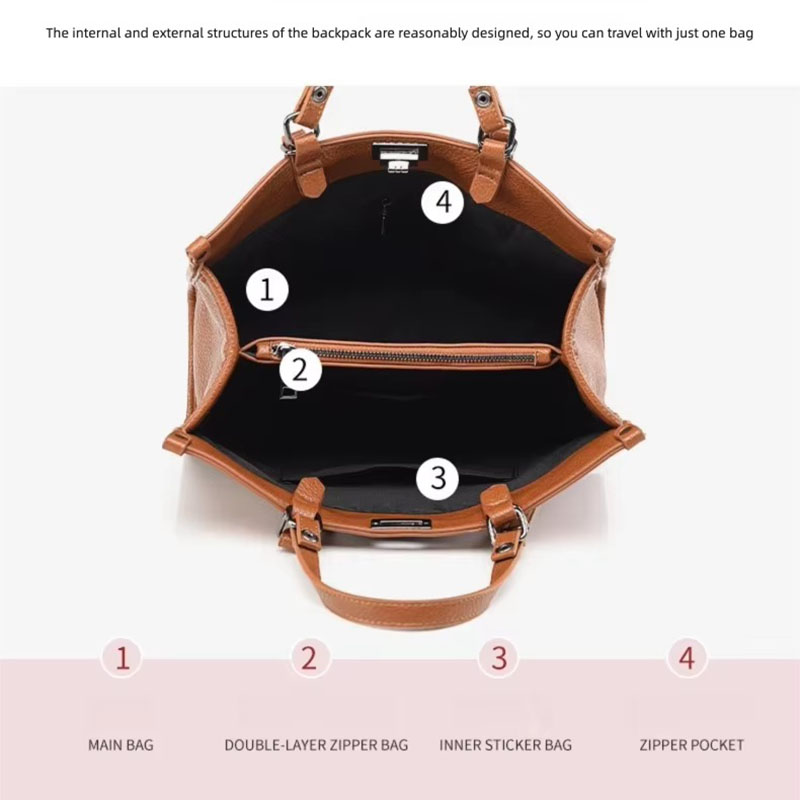 Damen Große Kapazität Tragetas – Vintage Leatherwork Bewertung und Preis