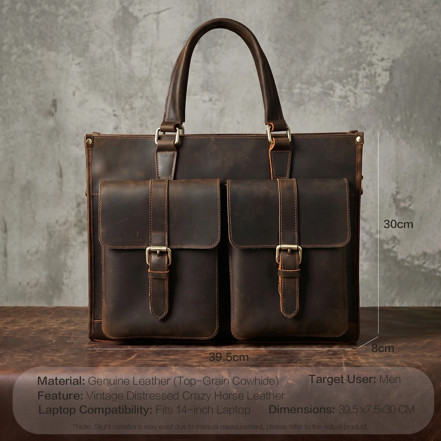 Vintage Echtleder Herren Umhän – Vintage Leatherwork Bewertung und Preis