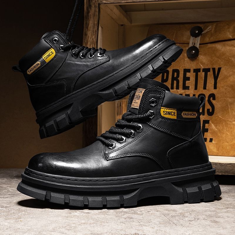 Vintage Männer Plattform Stief – Leatherwork Boots Bewertung und Preis