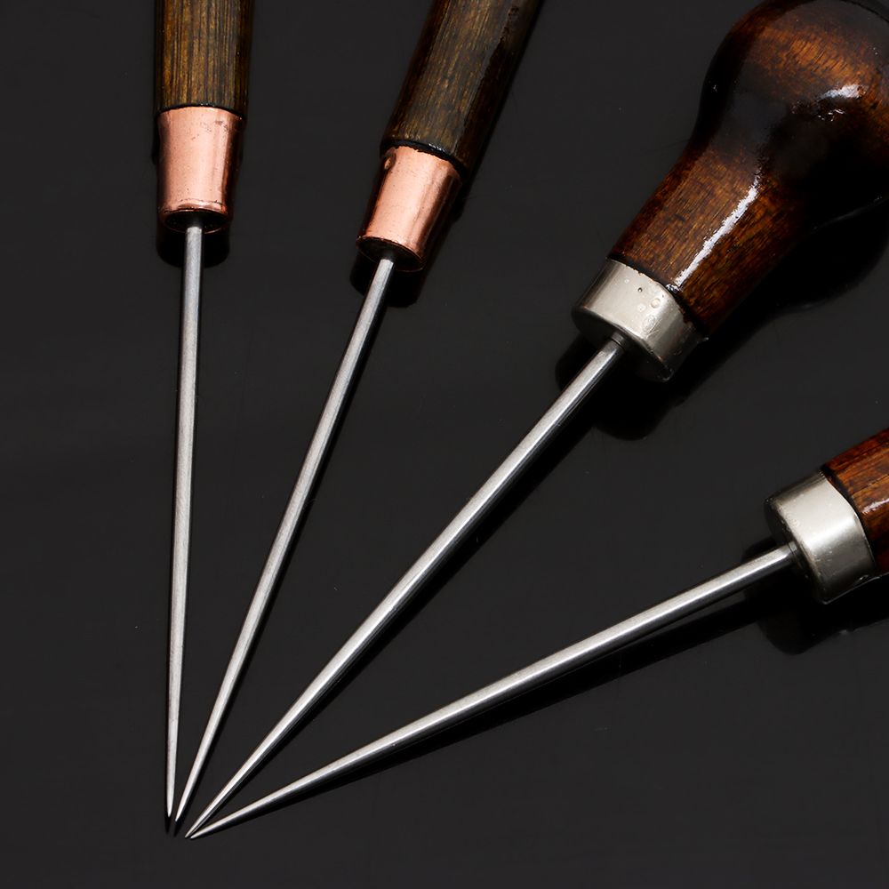 1PC Nähen Ahle Holz Griff Legi – Leatherwork Needles Bewertung und Preis
