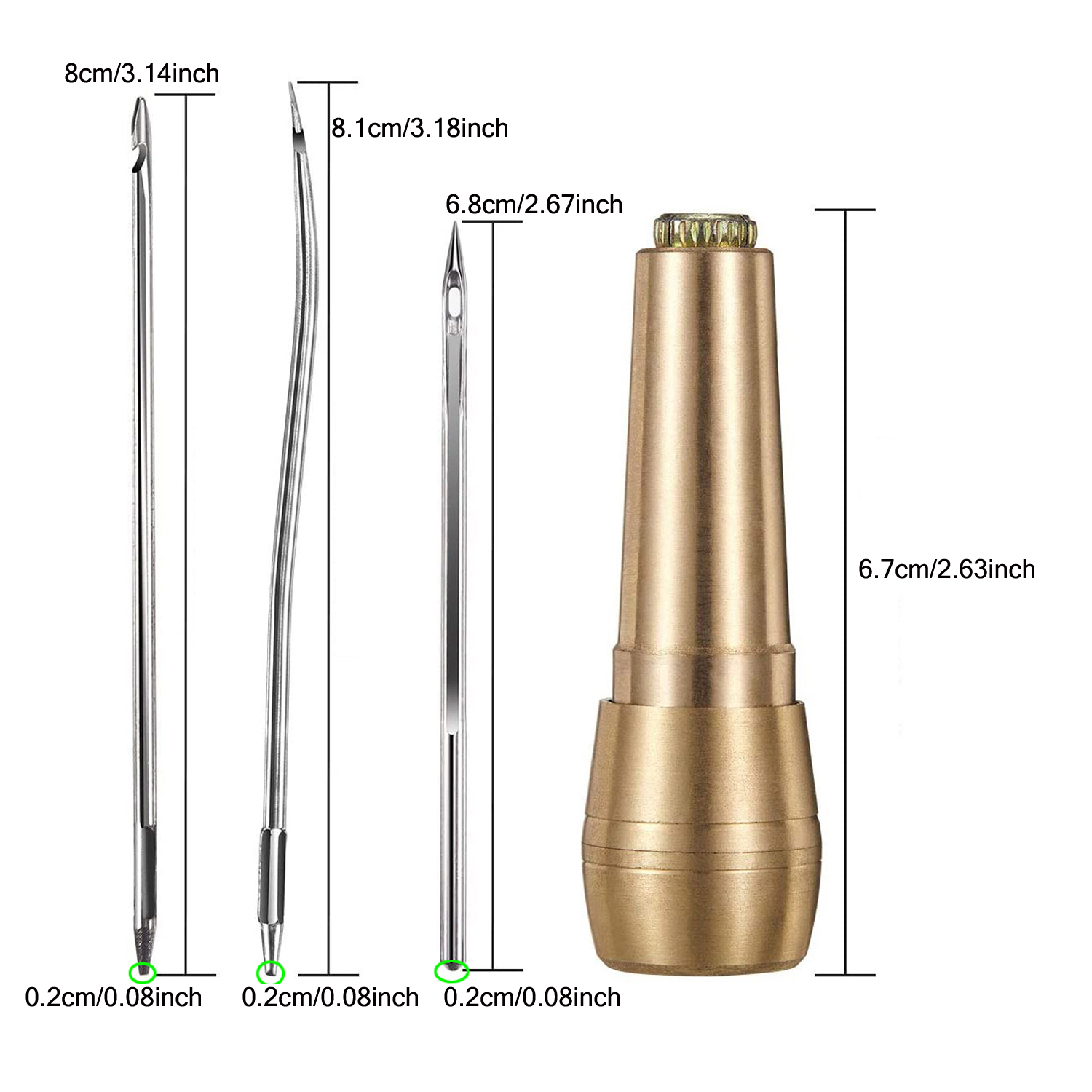 Leder-Nähset zum Selbermachen, – Leatherwork Needles Bewertung und Preis
