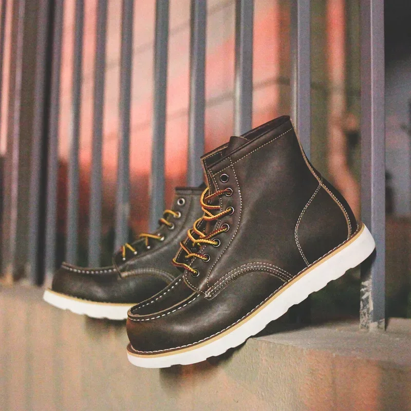 Echtes Leder Herrenstiefel Vin – Leatherwork Projects Bewertung und Preis