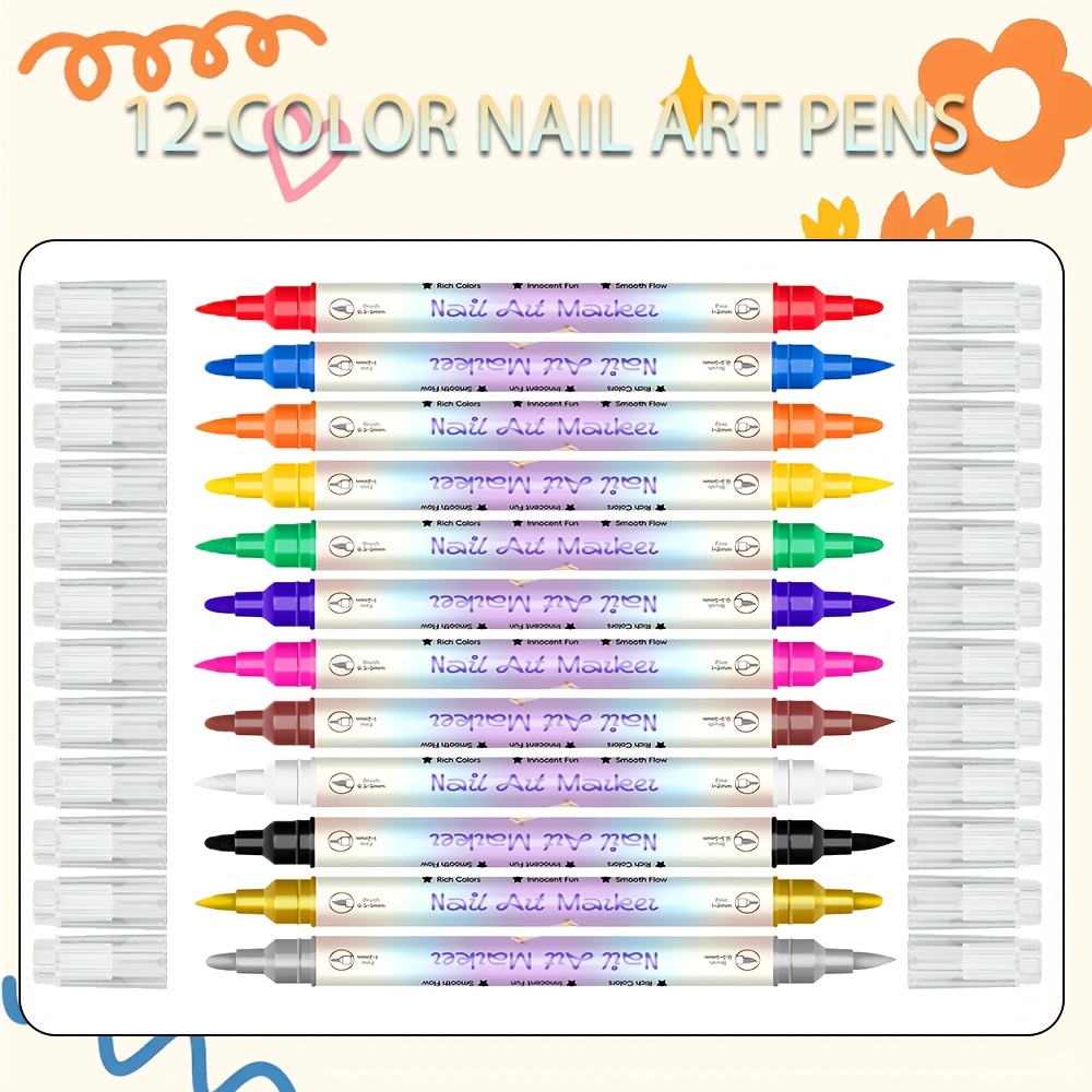 12-Farben-Nagelkunst-Stiftset  – Copic Marker Sketch Bewertung und Preis