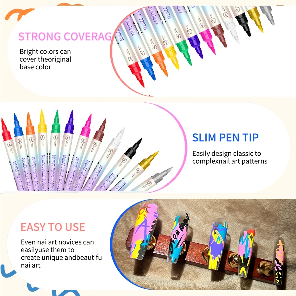 12-Farben-Nagelkunst-Stiftset  – Copic Marker Sketch Bewertung und Preis