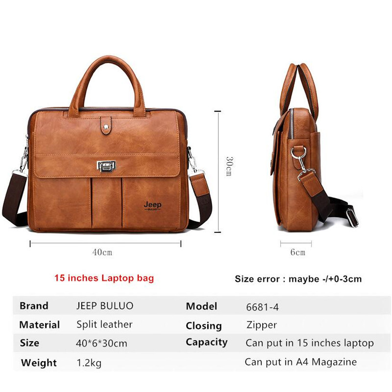 Jeep Buluo Herren-Leder-Aktent – Leatherwork Bag Bewertung und Preis