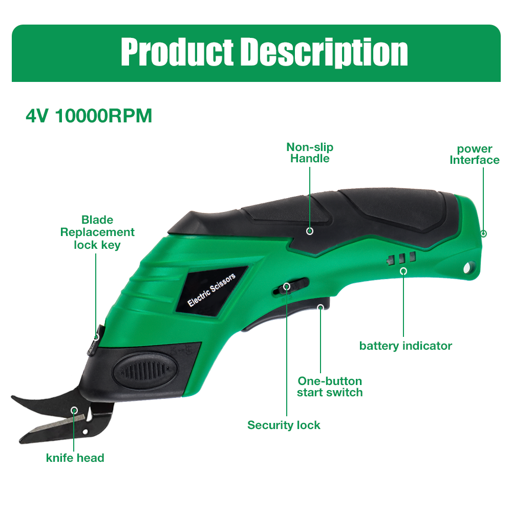 4-V-Elektroschere, Aufladen pe – Leatherwork Projects Bewertung und Preis