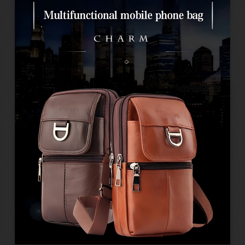Herren-Leder-Gürteltasche - Gr – Leatherwork Bag Bewertung und Preis
