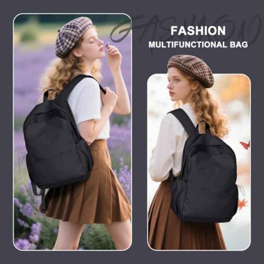 Schwarzer Rucksack für Damen,  – Leather Work Bewertung und Preis