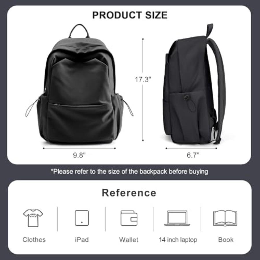 Schwarzer Rucksack für Damen,  – Leather Work Bewertung und Preis
