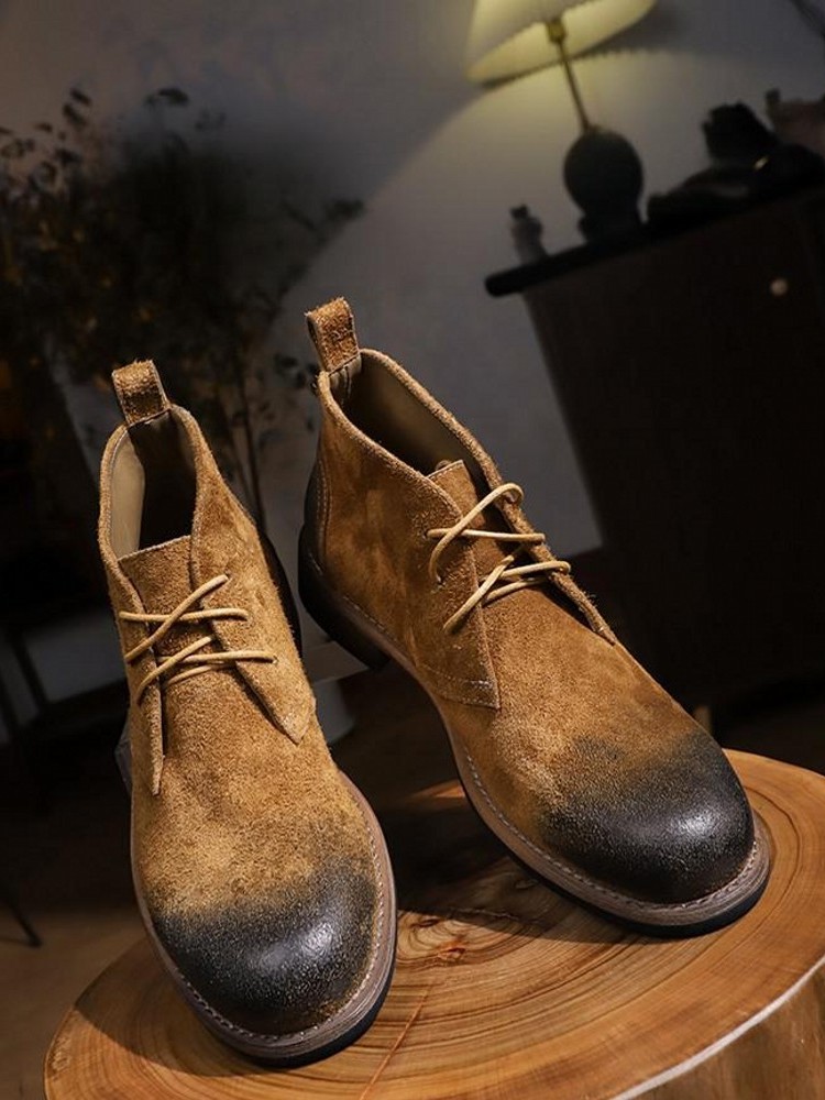 Mode Vielseitige Männliche Sch – Leatherwork Boots Bewertung und Preis